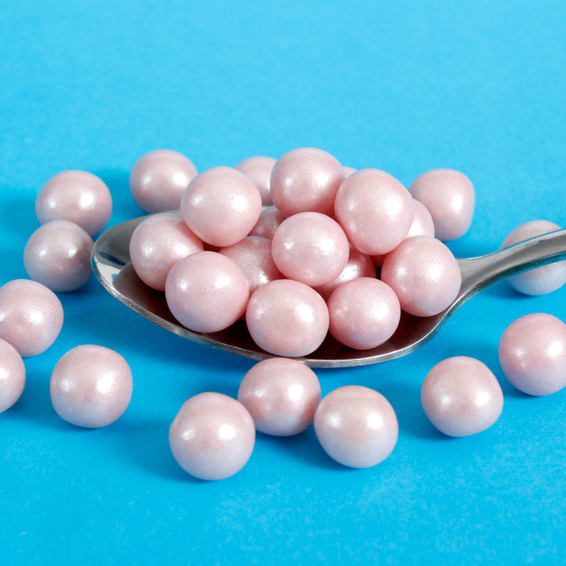 Bulk Bag - Pink 8mm Edible Pearls  (Best Before 31 Dec 2024)