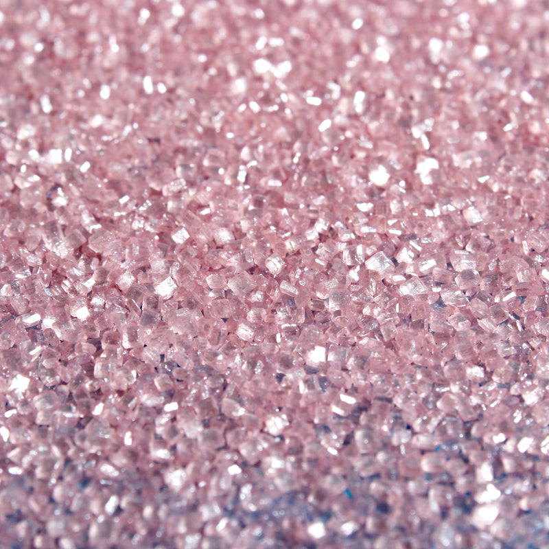 Bulk Bag - Pink Sparkly Sanding Sugar Cake Sprinkles (Best Before 30 Jun 2025)