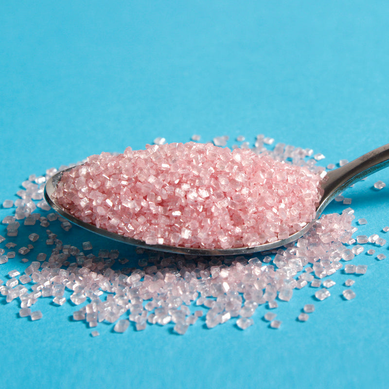 Bulk Bag - Pink Sparkly Sanding Sugar Cake Sprinkles (Best Before 30 Jun 2025)