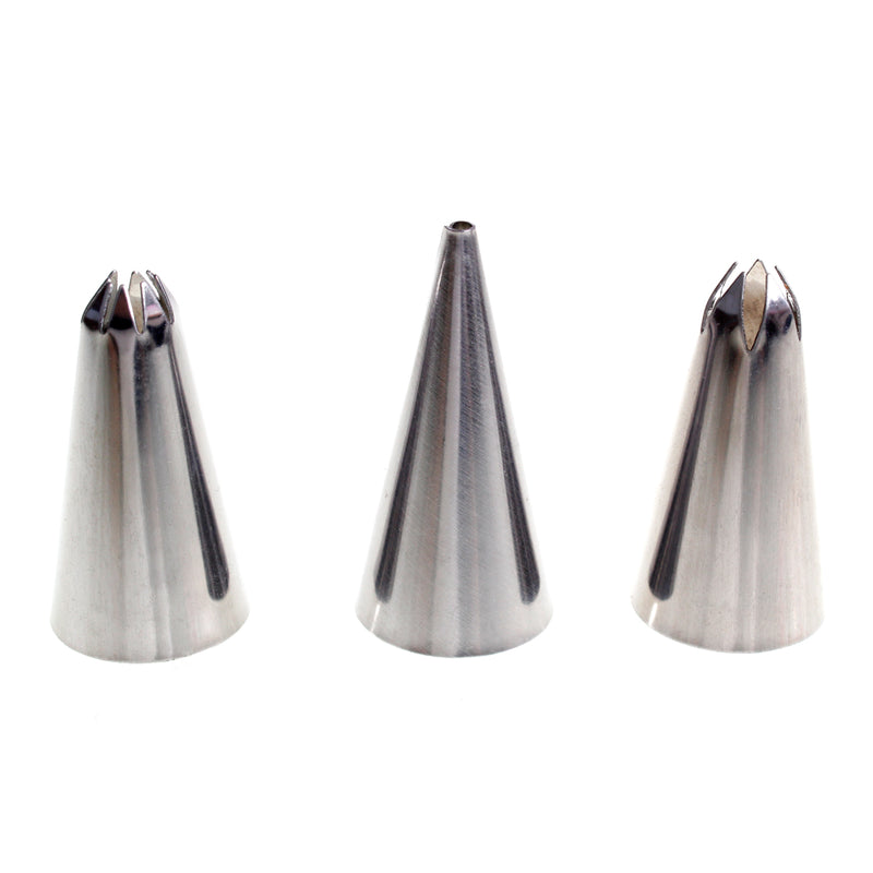 Cake Decorating Nozzles - Set of 3