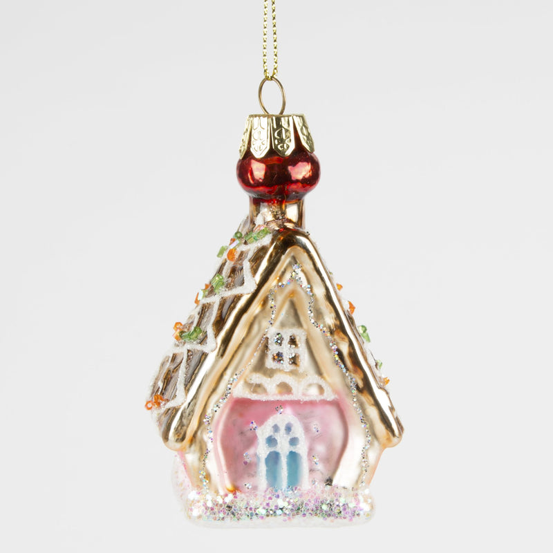 Princess Gingerbread House Hanging Decoration Bauble