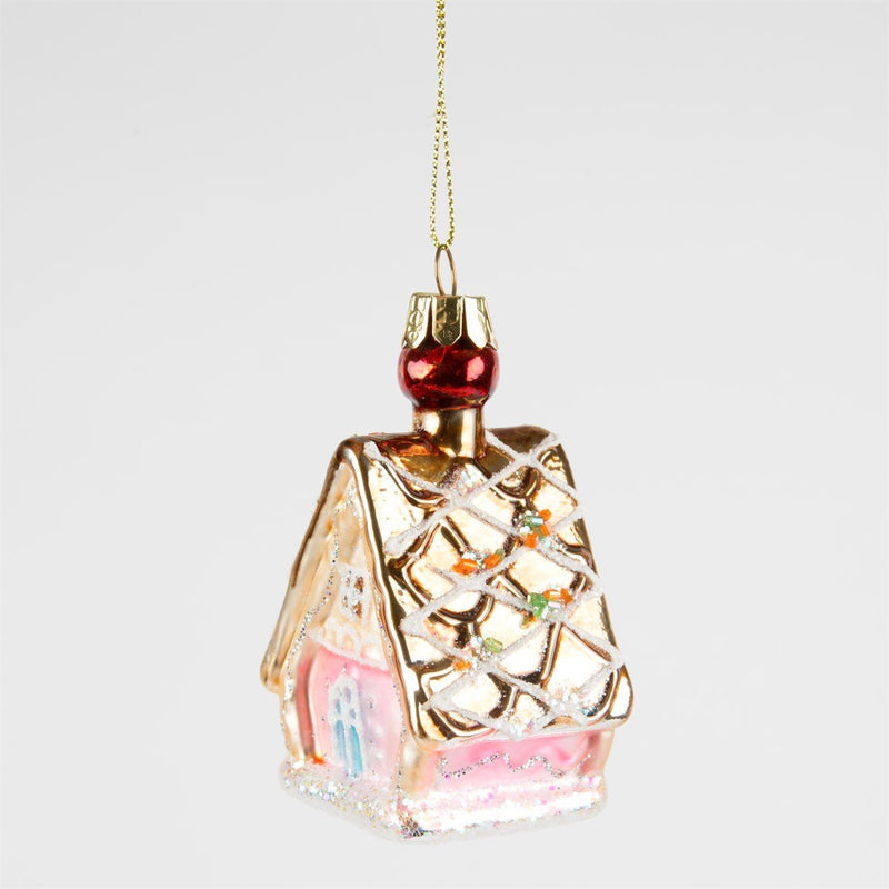Princess Gingerbread House Hanging Decoration Bauble