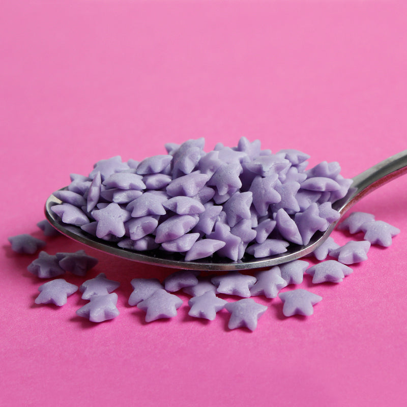 Bulk Bag - Purple Stars Confetti Sprinkles (Best Before 31st Dec 2024)