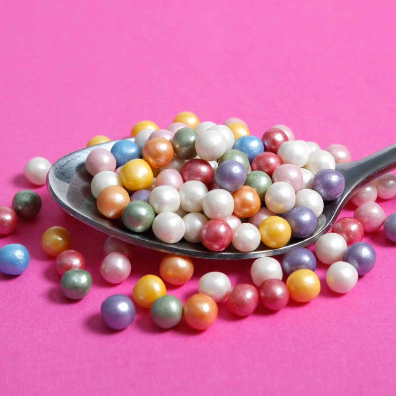 Bulk Bag - Rainbow 4mm Pearls Sprinkles (Best Before 30 Jun 2024)