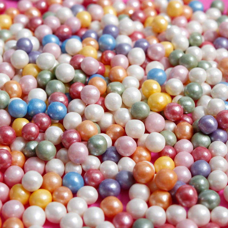 Rainbow 4mm Pearls Sprinkles (Best Before 28 Dec 2024)