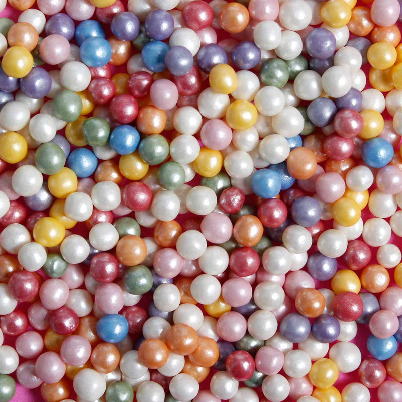 Bulk Bag - Rainbow 4mm Pearls Sprinkles (Best Before 30 Jun 2024)