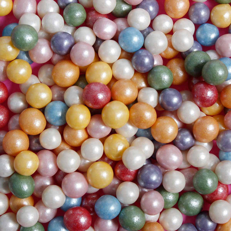 Bulk Bag - Rainbow 6mm Pearls Sprinkles  (Best Before 30 Jun 2024)