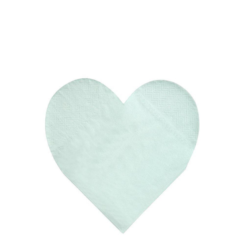 SMALL Pastel Rainbow Heart Napkins Pack 20