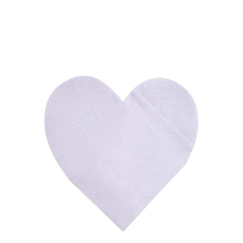 SMALL Pastel Rainbow Heart Napkins Pack 20