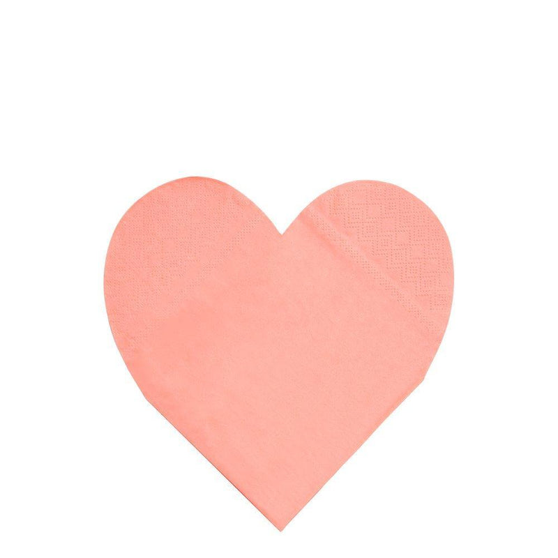 SMALL Pastel Rainbow Heart Napkins Pack 20