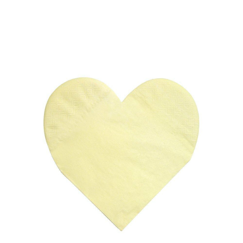 SMALL Pastel Rainbow Heart Napkins Pack 20