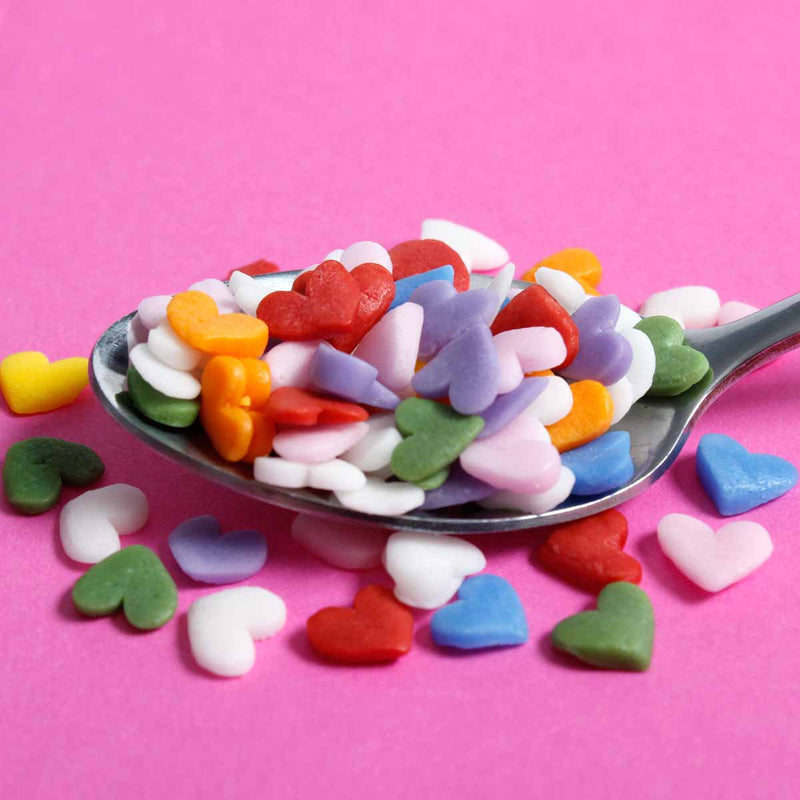Rainbow REGULAR Love Heart Sprinkles (Best Before 31 Dec 2023)