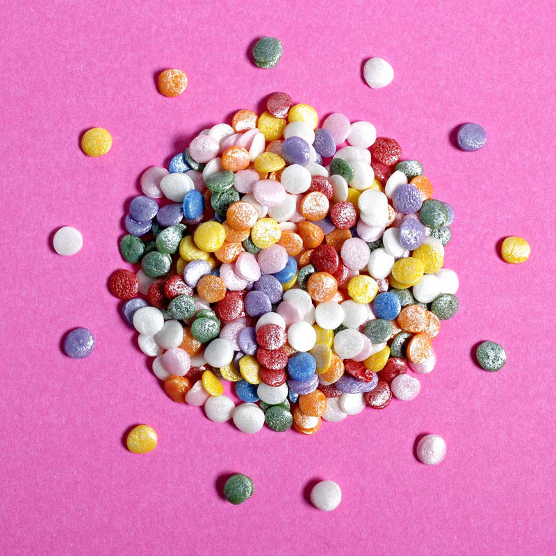 Pastel Rainbow REGULAR Confetti Sequins Sprinkles (Best Before 31 Dec 2023)