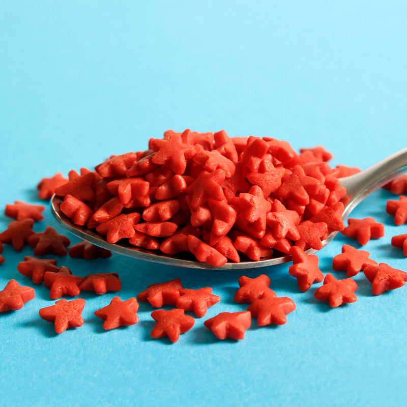 Red Stars Confetti Cake Sprinkles (Best Before 28 Dec 2025)
