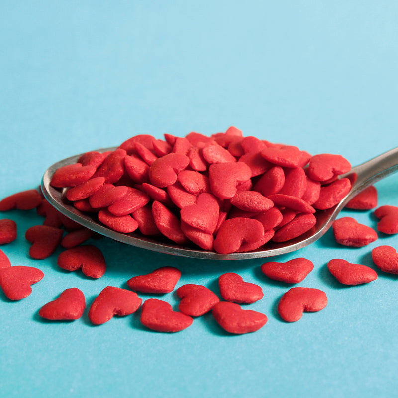 Red Confetti Hearts Valentine&