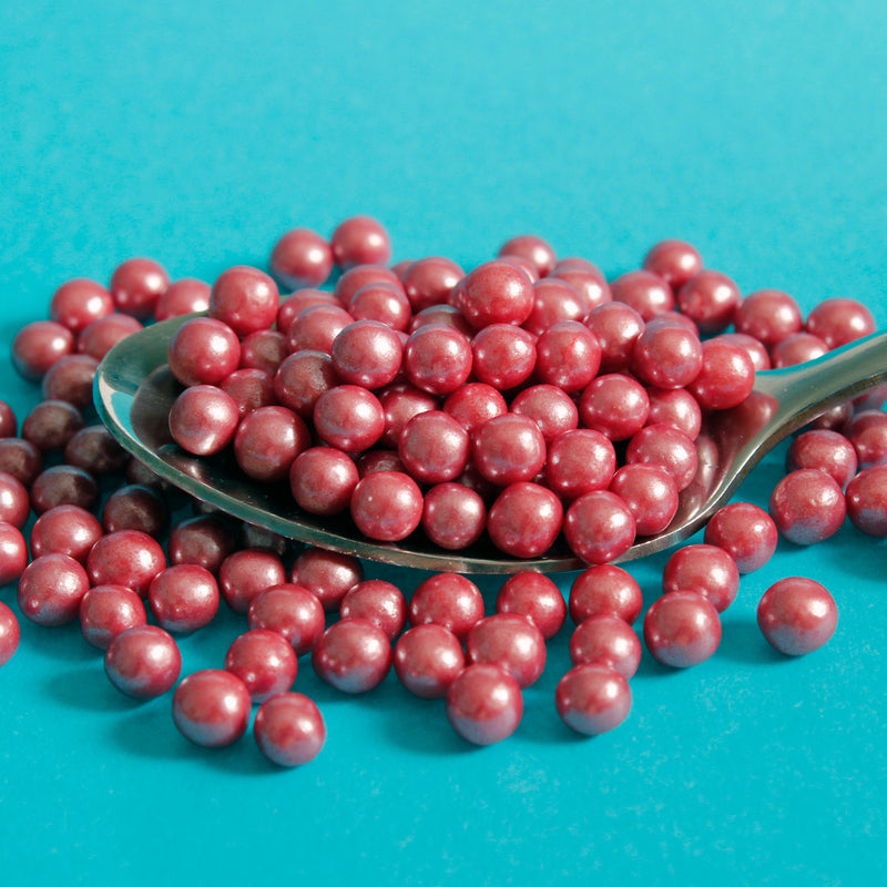 Red 4mm Edible Pearls (Best Before 30 Jun 2024)