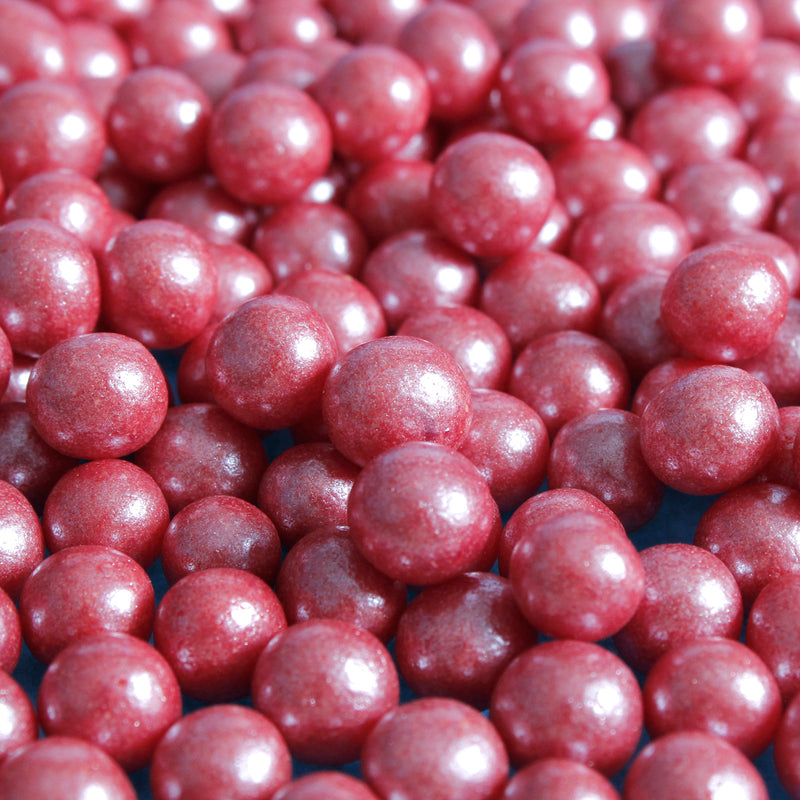 Bulk Bag - Red 6mm Edible Pearls (Best Before 30 Jun 2025)