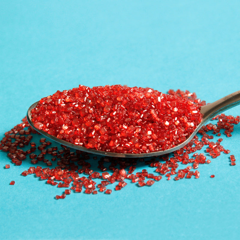 Red Sparkly Sanding Sugar Sprinkles (Best Before 31 Dec 2024)