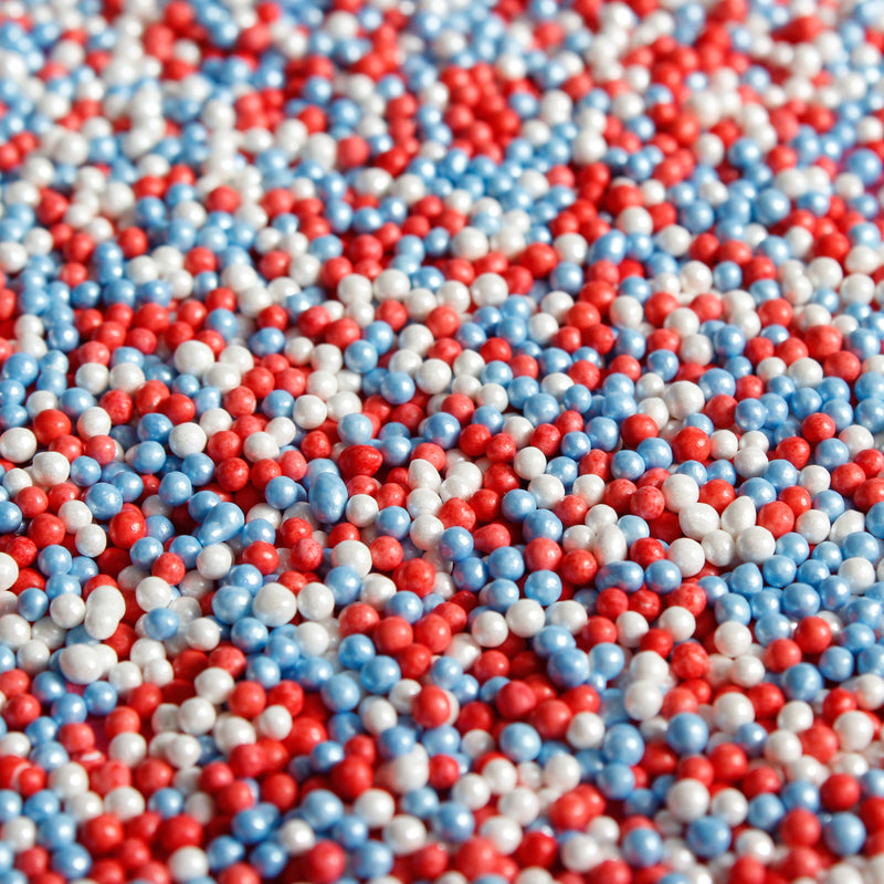 Bulk Bag - Red White and Blue Nonpareils 100s & 1000s (Best Before 30 Jun 2024)