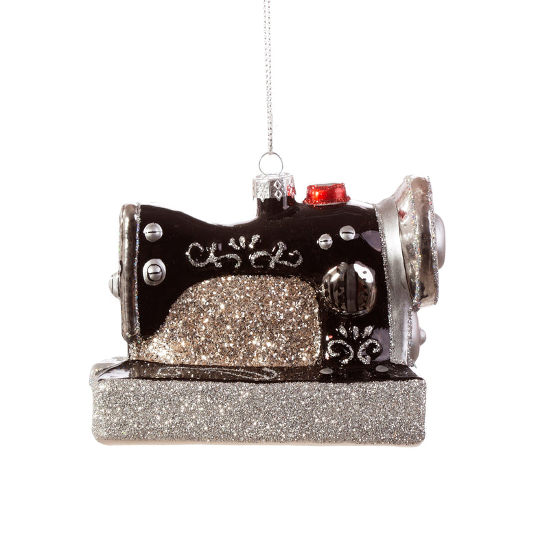 Retro Sewing Machine Shaped Bauble Hanging Decoration