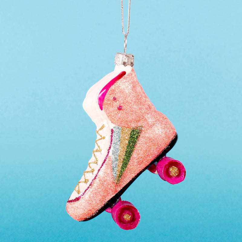 Retro Roller skate Shaped Bauble Hanging Decoration