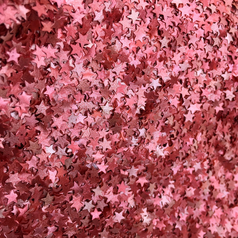 Luxury Rose Glitter Star Sprinkles (Made to order)