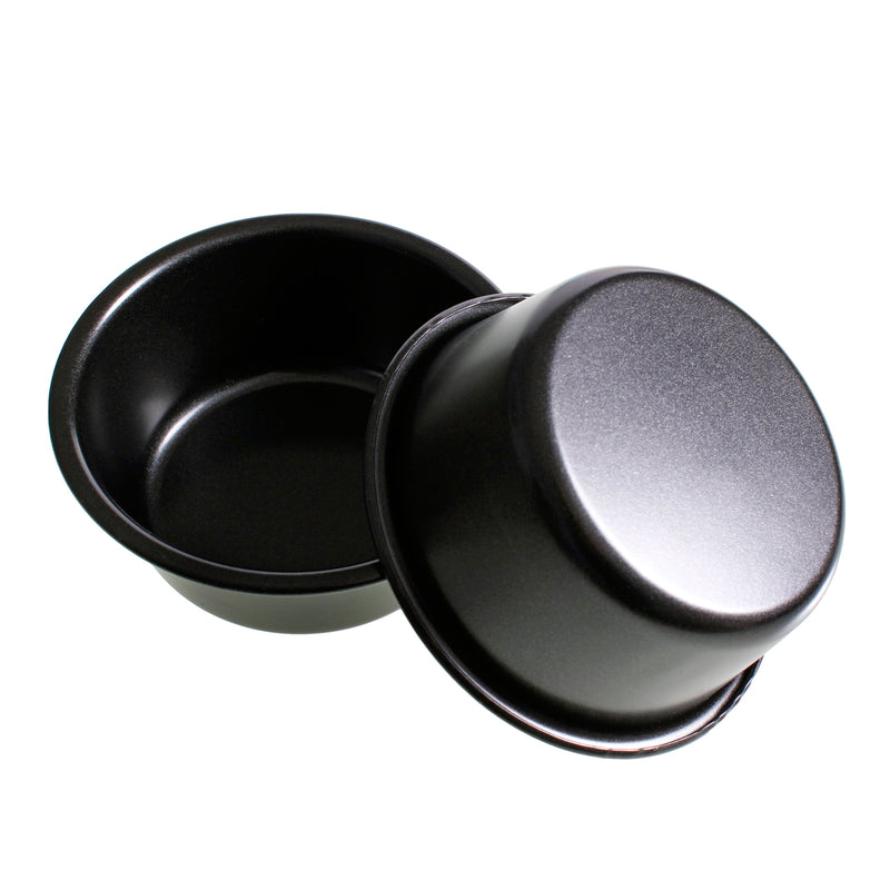Round Plain Mini Non Stick Baking Tins - Set of 2