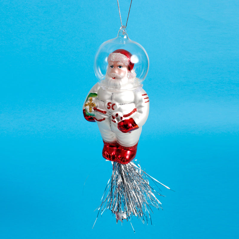 Astronaut Santa Hanging Christmas Bauble