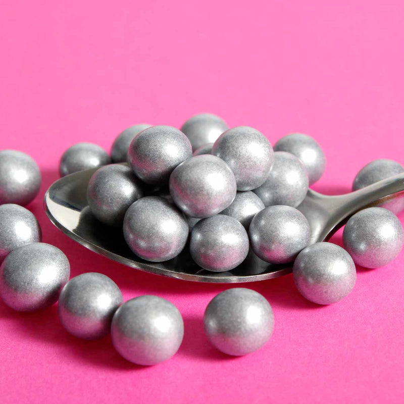 Silver 8mm Edible Pearls  (Best Before 28 Dec 2024)