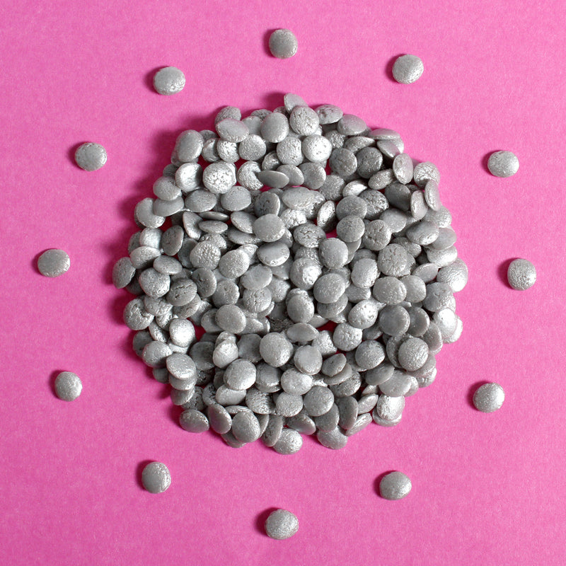 Bulk Bag - Silver REGULAR Sequins Confetti Sprinkles (Best Before 30 Jun 2025)