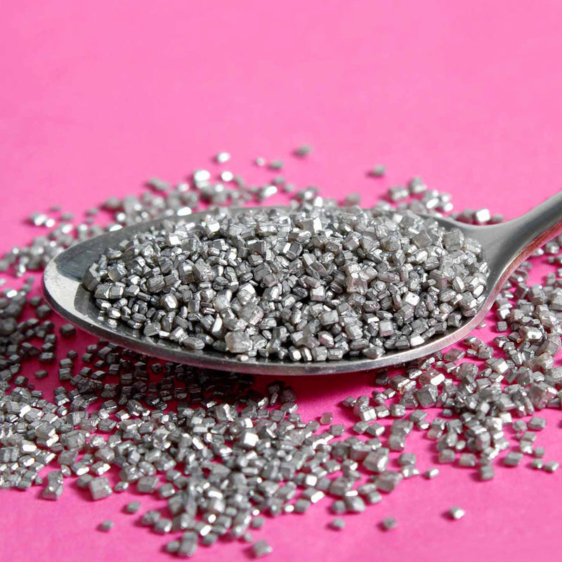 Silver Edible Sparkly Sanding Sugar (Best Before 30 Jun 2025)