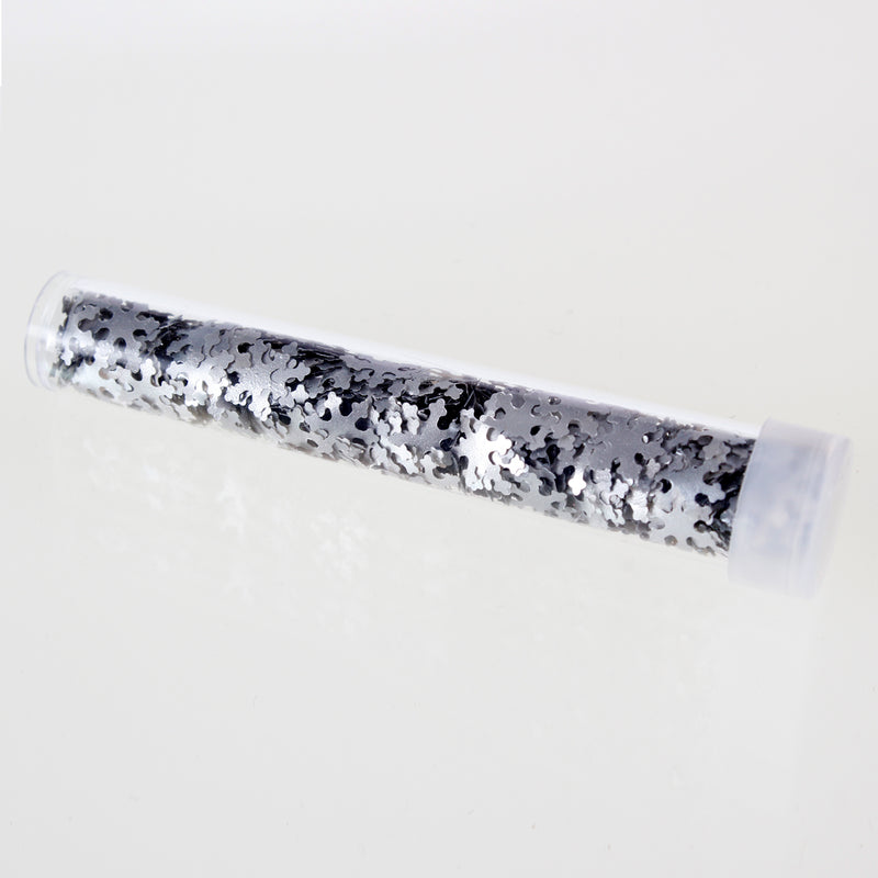 Luxury Silver Glitter Snowflake Sprinkles (Made to order)