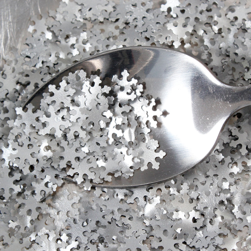 Luxury Silver Glitter Snowflake Sprinkles (Made to order)