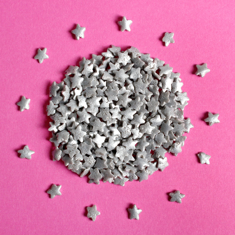 Silver Stars Confetti Sprinkles (Best Before 30 Jun 2025)