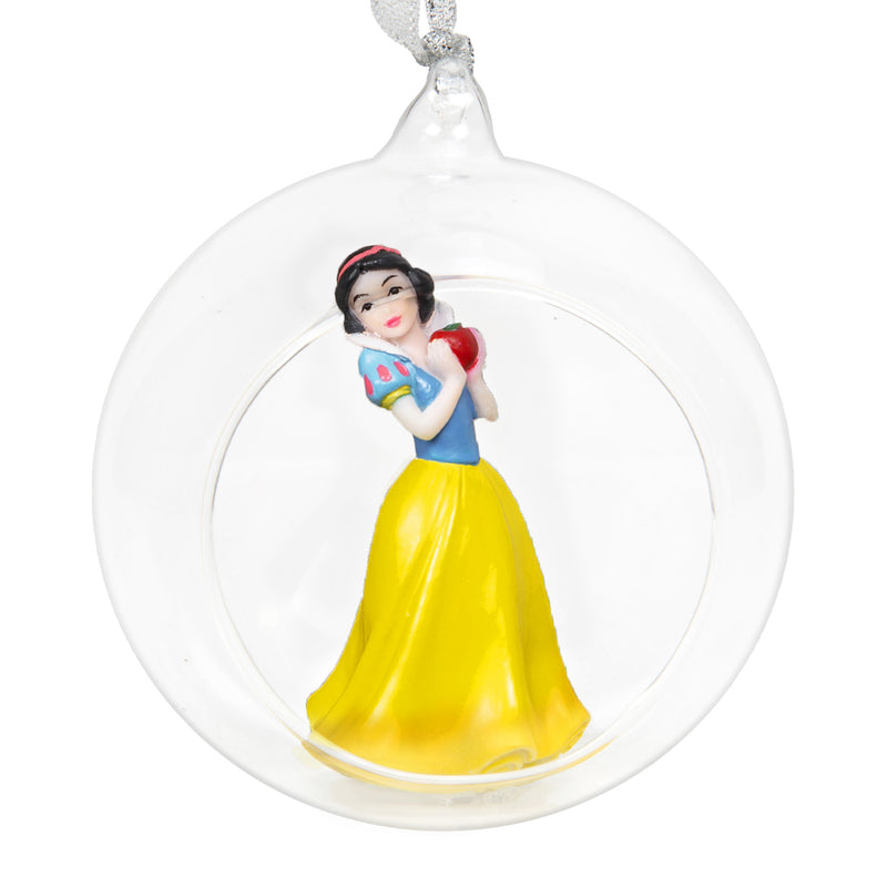 Snow White Glass Dome 3D Hanging Christmas Tree Decoration Disney Bauble