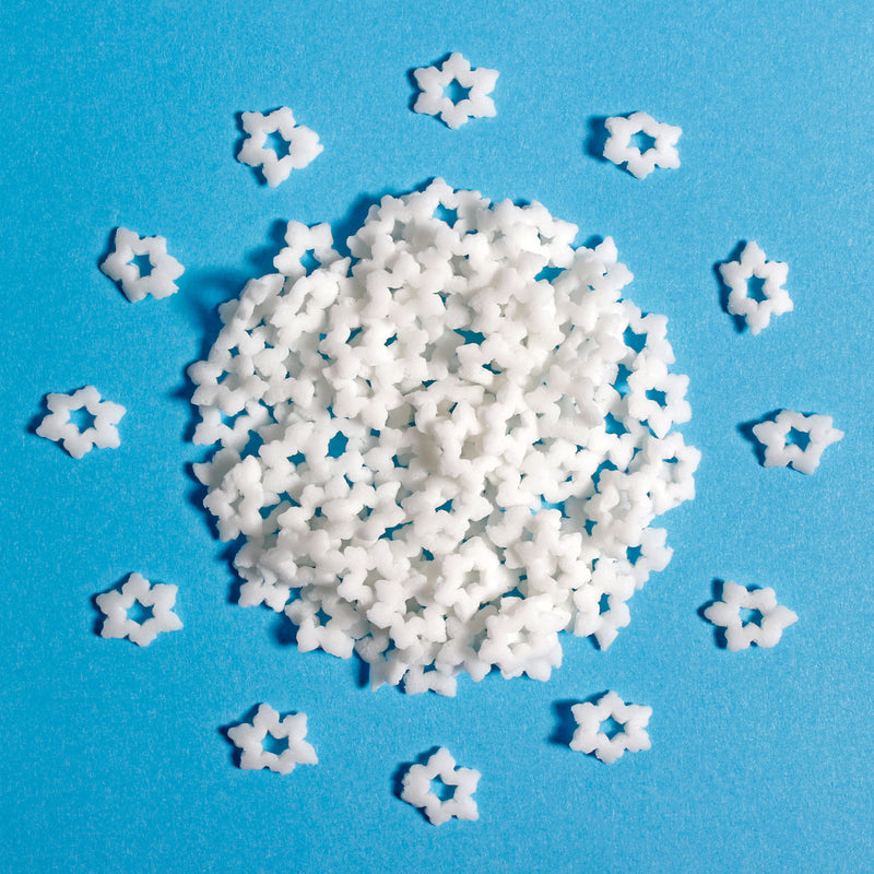 White Snowflakes Confetti Sprinkles (Best Before 30 Jun 2024)