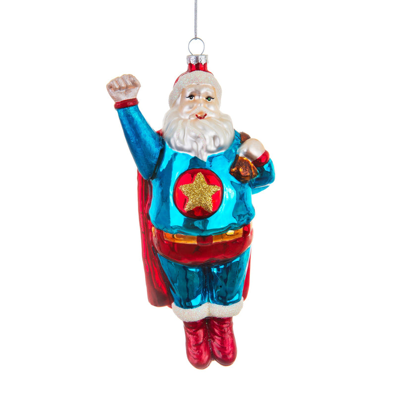 Sleigh No More Super Santa Shaped Bauble Hanging Decoration Bauble