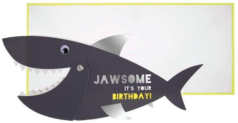 Under The Sea Jawsome Shark Birthday Greeting Card With Envelope