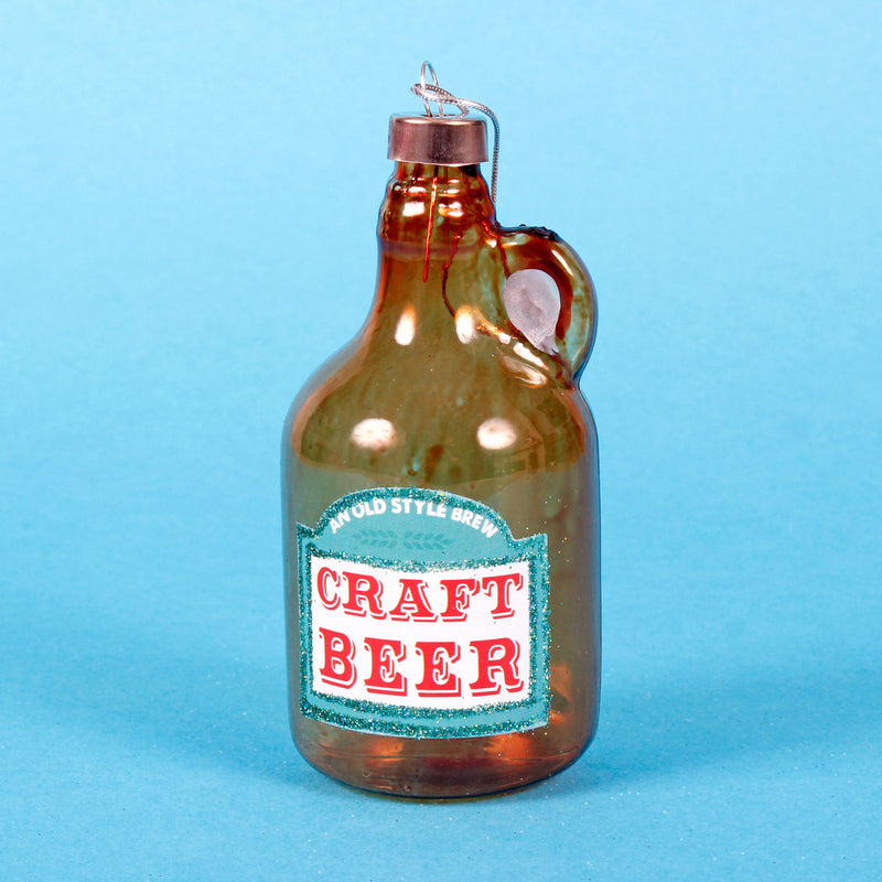 Christmas Cheer Beer Shaped Bauble Hanging Decoration