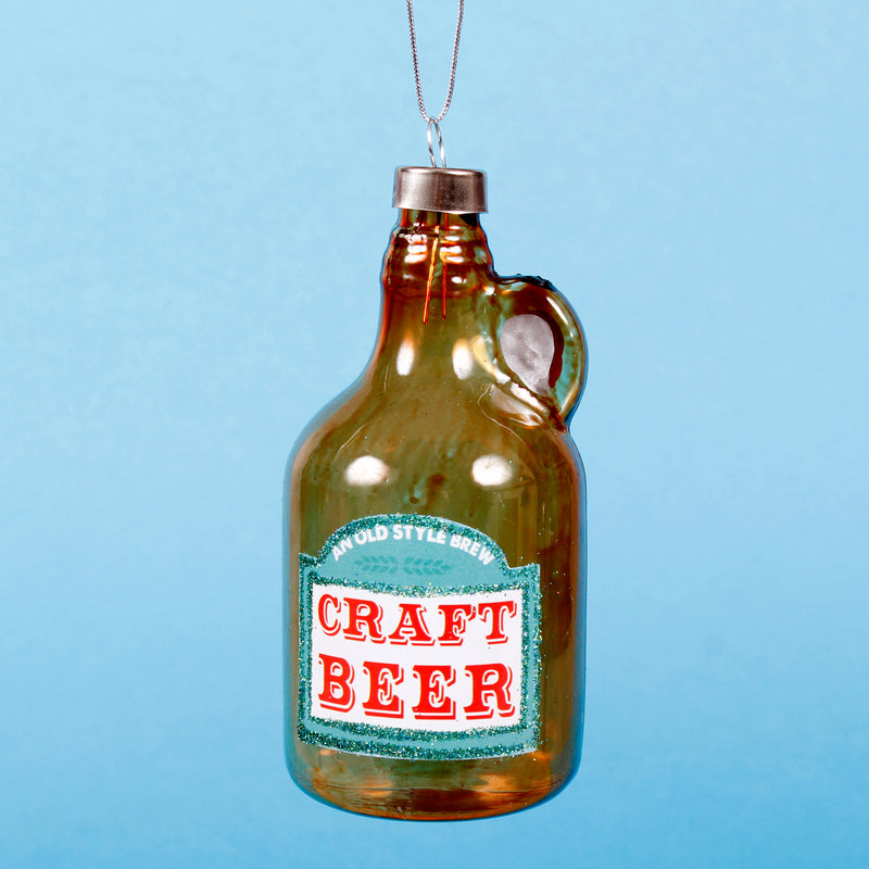 Christmas Cheer Beer Shaped Bauble Hanging Decoration