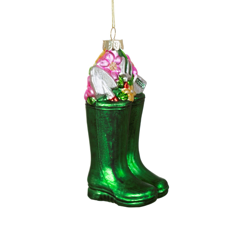 Wellington Boots Shaped Bauble Hanging Decoration