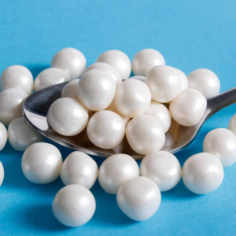 White 8mm Edible Pearls (Best Before 30 Jun 2024)