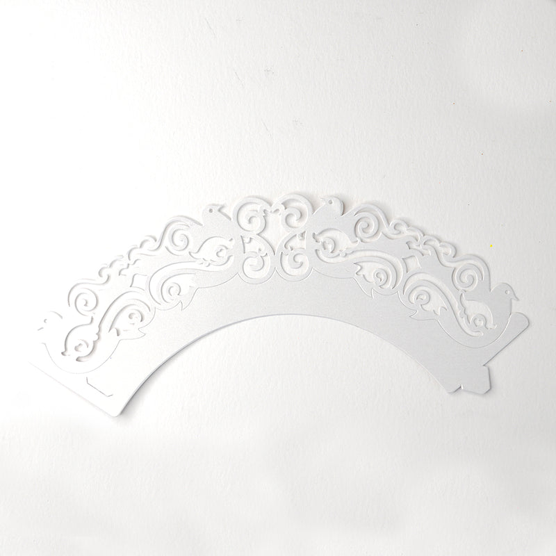 White Dove Cupcake Wrappers 6 Pack