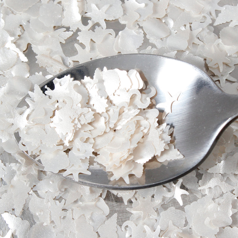 Luxury White Fantasy Ocean Glitter Sprinkles (Made to order)
