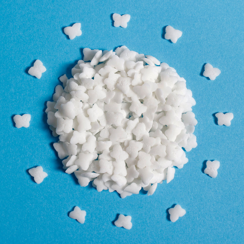 White Butterfly Confetti Shapes Sprinkles (Best Before 30 Jun 2025)