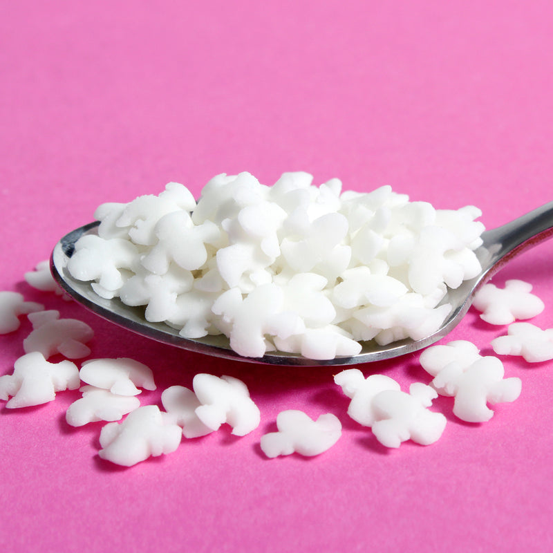 Bulk Bag - White Ghosts Halloween Confetti Sprinkles (Best Before 30 Jun 2025)