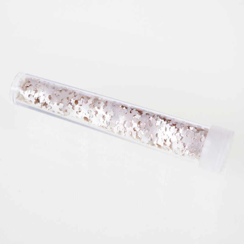 Luxury White Glitter Snowflake Sprinkles (Made to order)