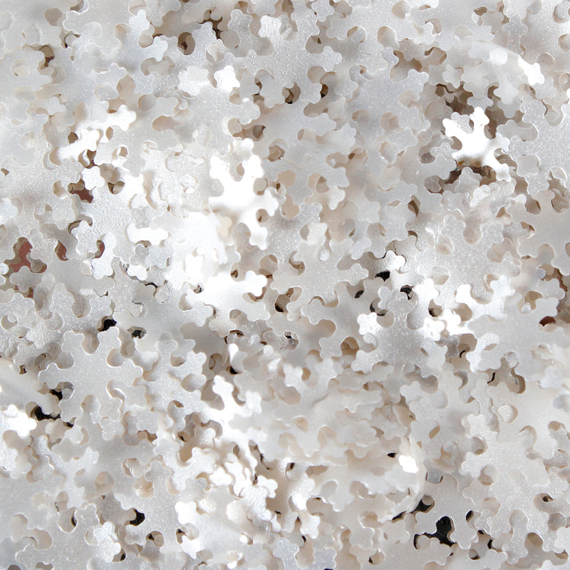 Luxury White Glitter Snowflake Sprinkles (Made to order)