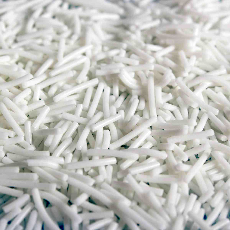 Bulk Bag - White Sugar Strands Jimmies (Best Before 30 Jun 2024)