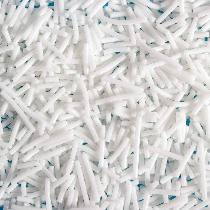 Bulk Bag - White Sugar Strands Jimmies (Best Before 28 Dec 2025)